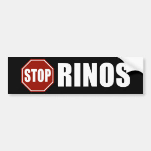 Stop RINOs Bumper Sticker
