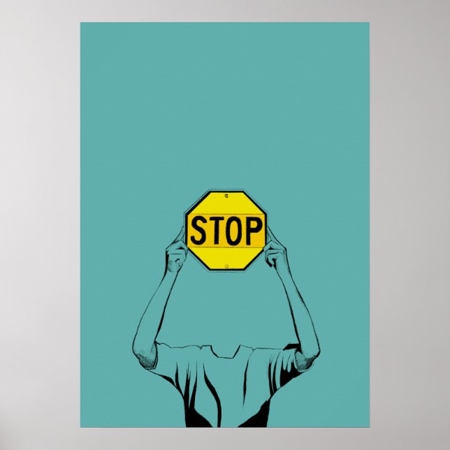 Stop sign'24 poster (Front)
