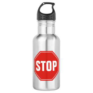 STOP Sign 532 Ml Water Bottle