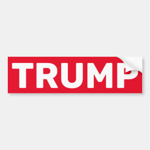 Stop Sign Addendum, Stop Trump Bumper Sticker