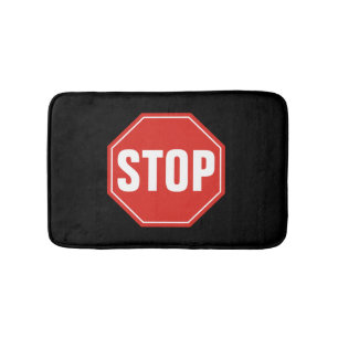 STOP Sign Bath Mat