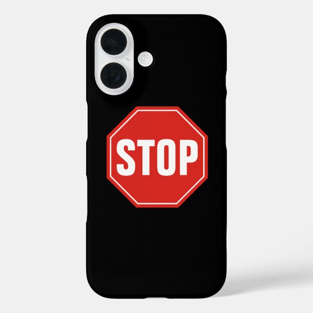 STOP Sign Case-Mate iPhone Case (Back)