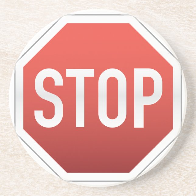 STOP sign Coaster (Front)