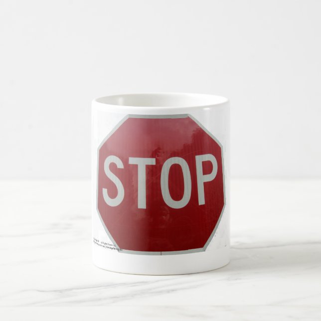Stop Sign Coffee Mug (Center)