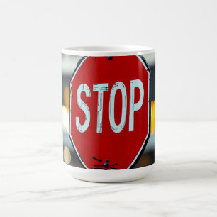 Stop sign coffee mug