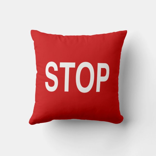 Stop Sign  Cushion (Back)