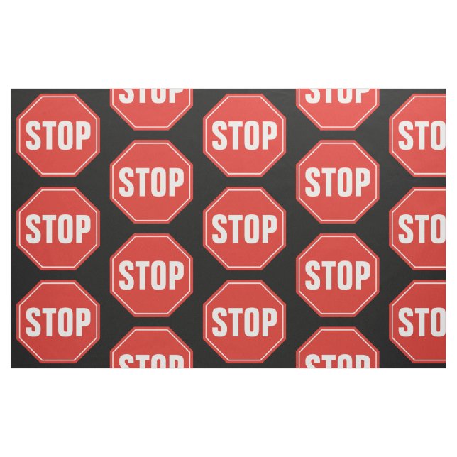 STOP Sign Fabric (Fat Quarter)