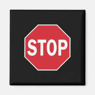 Stop Sign Gift Novelty Road Signs Halloween Outfit Magnet