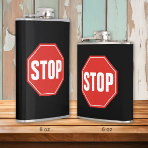 STOP Sign Hip Flask