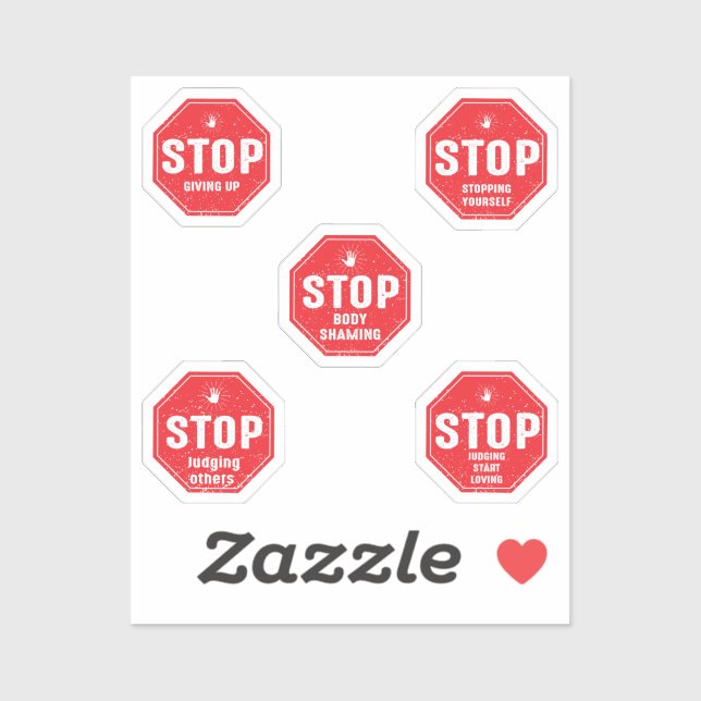 Stop Sign I Sticker (Sheet)