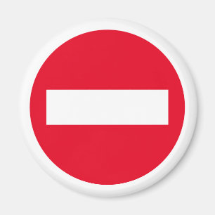 STOP sign icon Do Not Enter No Entry custom fridge Magnet