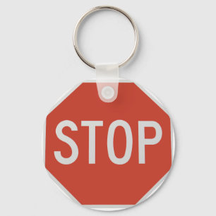 Stop sign key ring
