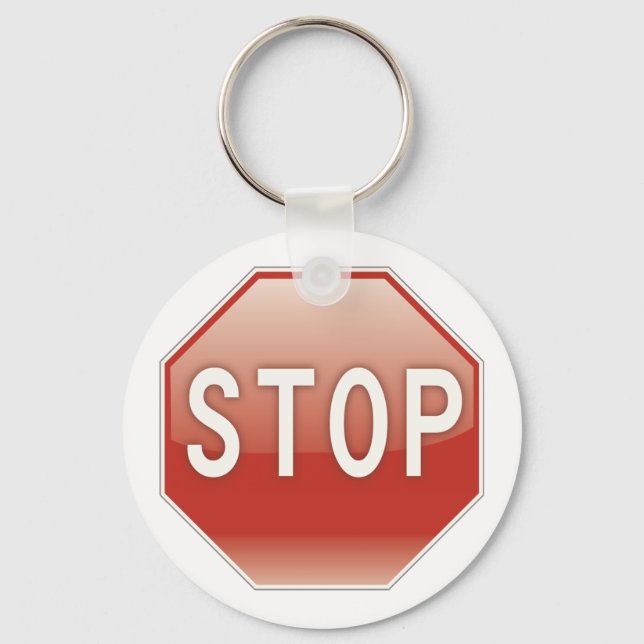 Stop sign key ring (Front)