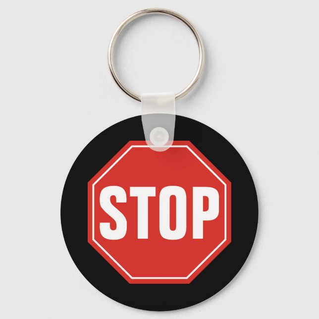 STOP Sign Key Ring (Front)