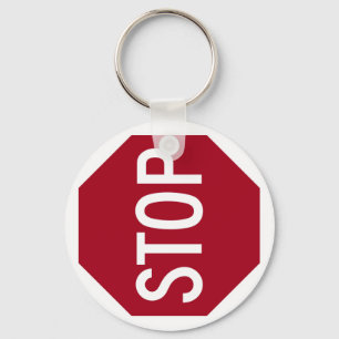 Stop Sign Key Ring
