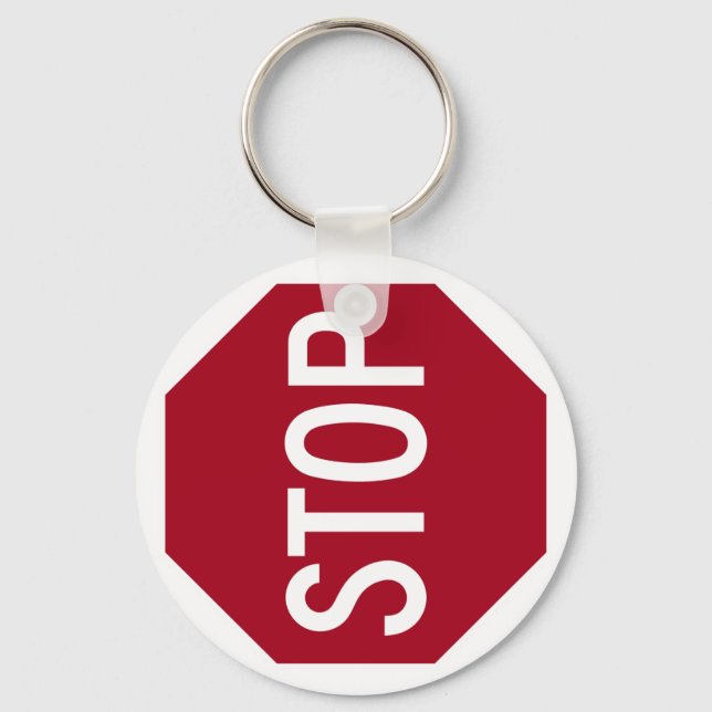 Stop Sign Key Ring (Front)