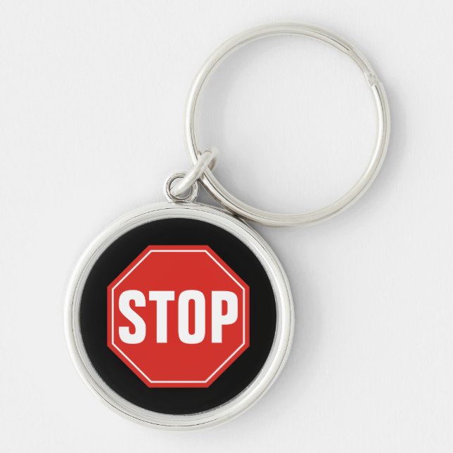 STOP Sign Keychain (Front)