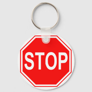 Stop Sign keychain