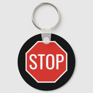 STOP Sign Keychain