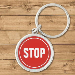 STOP Sign Keychain