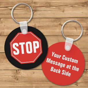 STOP Sign Keychain