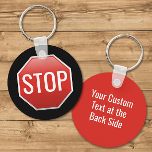 STOP Sign Keychain