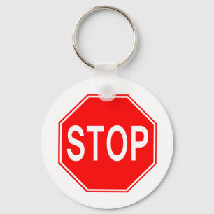 Stop Sign - Keychain