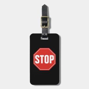 STOP Sign Luggage Tag