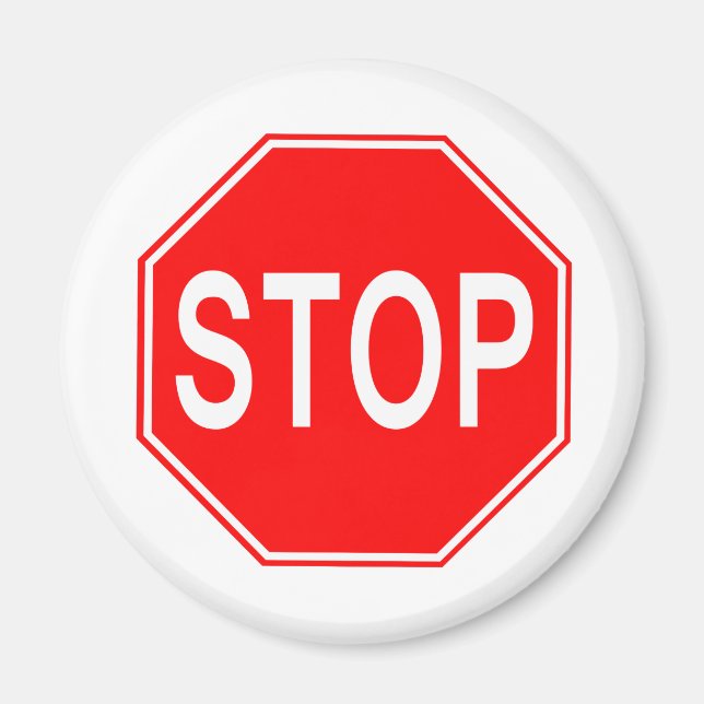 STOP Sign - Magnet (Front)