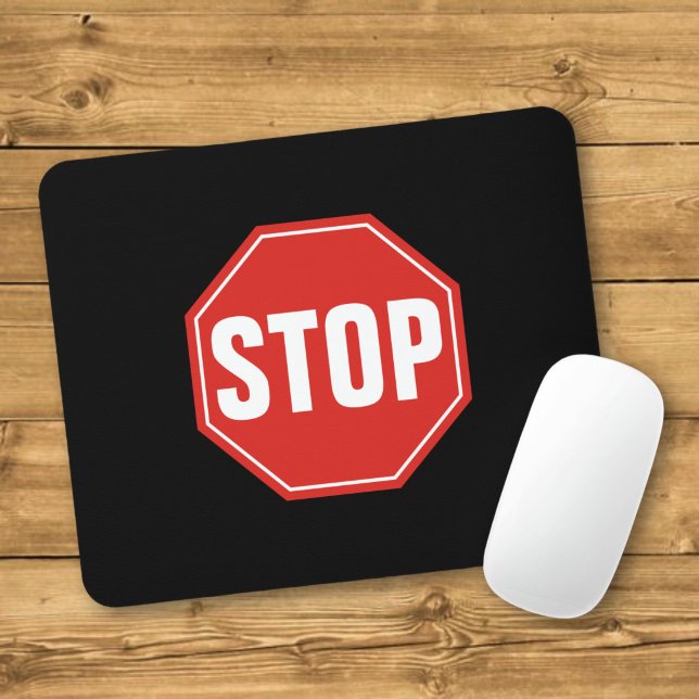 STOP Sign Mouse Pad (Creator Uploaded)