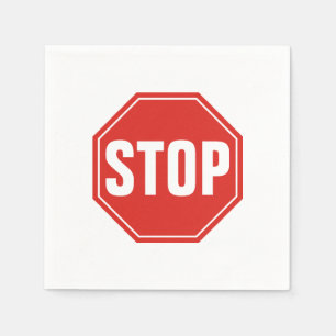 STOP Sign Napkin