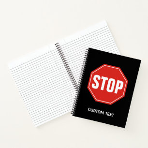 STOP Sign Notebook