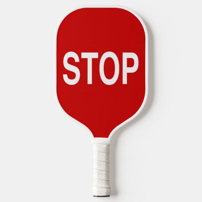 Stop Sign Pickleball Paddle (Front)