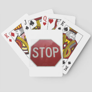 Stop Sign Playing Cards