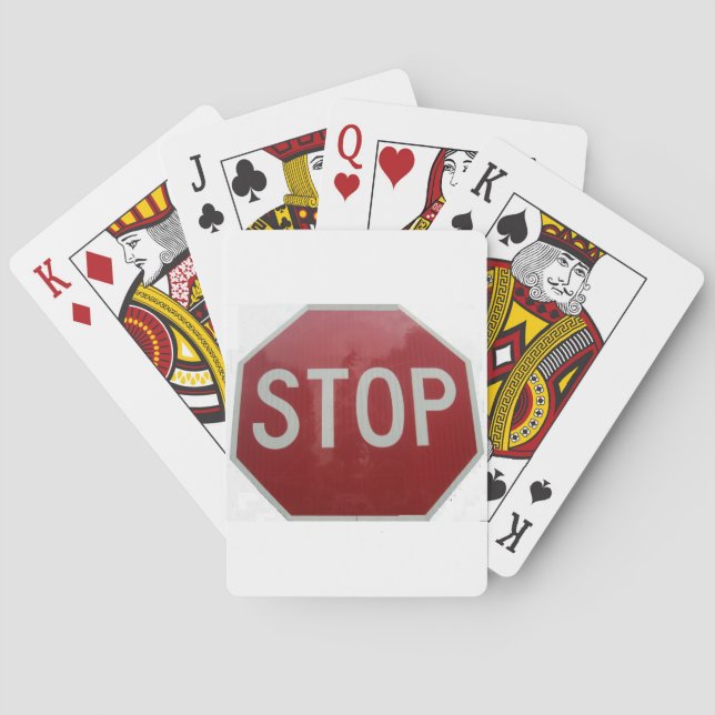 Stop Sign Playing Cards (Back)