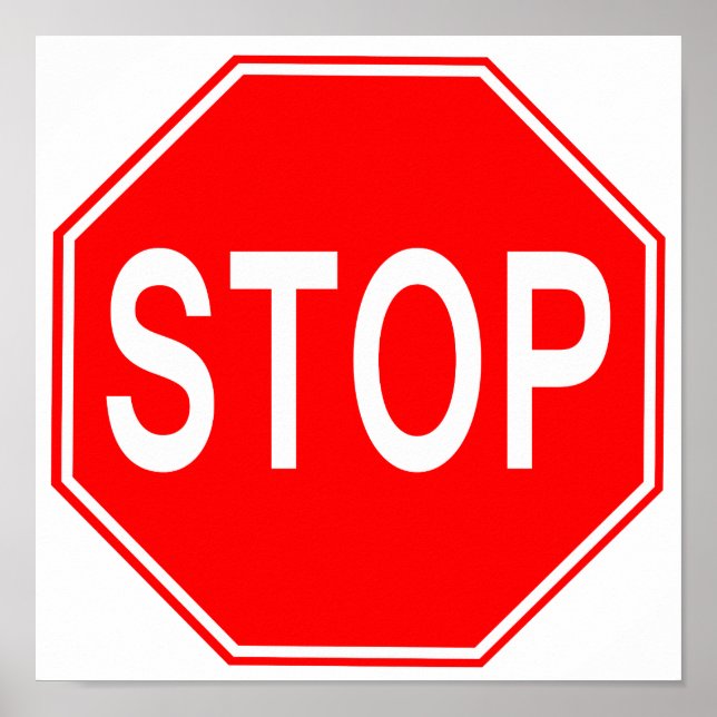 Stop Sign Poster (Front)