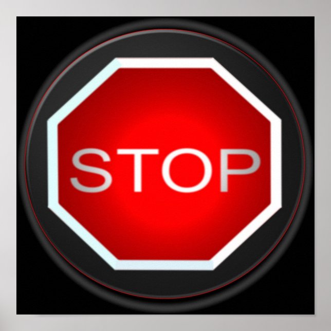 Stop Sign Poster (Front)