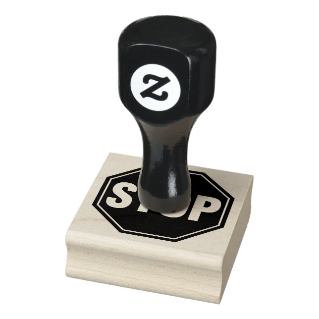 STOP Sign Rubber Stamp (Stamp)
