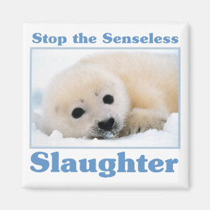 Stop slaughter-seals magnet
