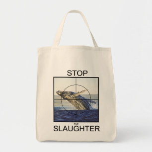 Stop Slaughter-whales Tote Bag