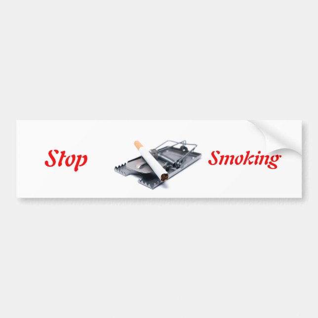 Stop smoking! bumper sticker (Front)