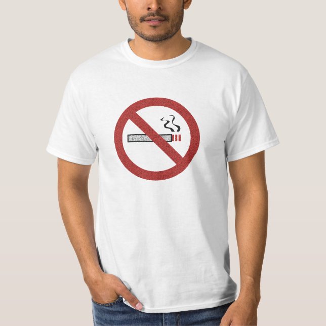 Stop Smoking Cigarette Custom T-shirts (Front)