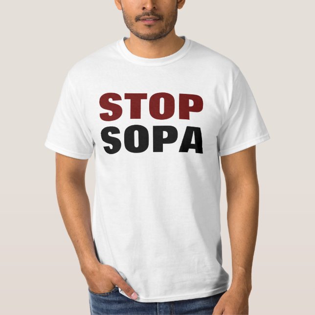 STOP SOPA T-Shirt (Front)