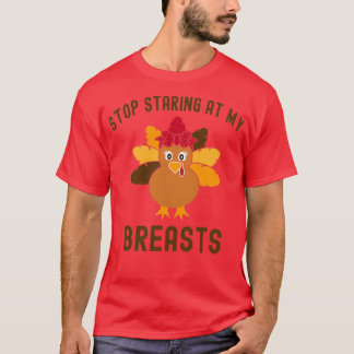 stop staring at my breasts Classic TShirt