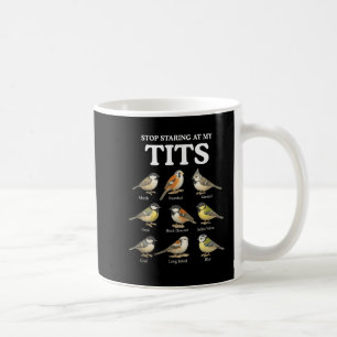 Stop Staring at My Funny Bird Watching Humour Meme Coffee Mug