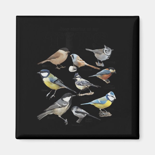 Stop Staring At My Funny Birds Lover Saying Quote  Magnet (Front)