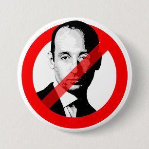 STOP STEPHEN MILLER 7.5 CM ROUND BADGE