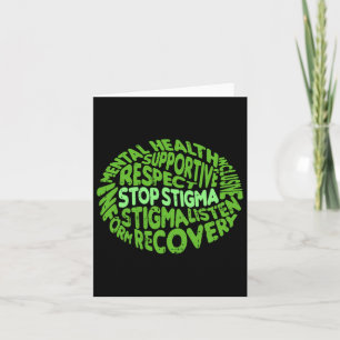Stop Stigma Mental Health Awareness Warrior Counse Card