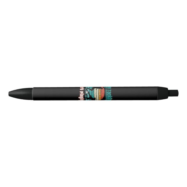 Stop Tackling Start Playing Black Ink Pen (Front)