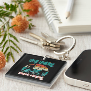 Stop Tackling Start Playing Key Ring
